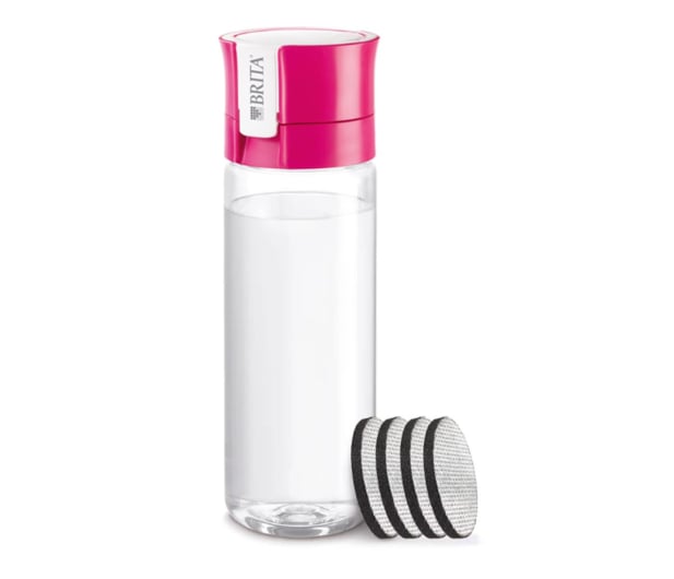 Brita Butelka filtrująca Fill&Go Vital różowa + 4 wkłady - 1073000 - zdjęcie 1