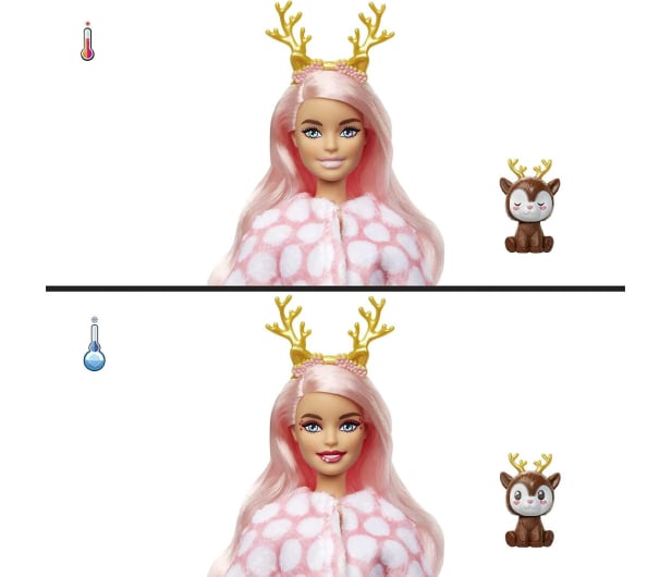 Barbie Cutie Reveal Lalka Jelonek Seria 3 Zimowa Kraina - 1051698 - zdjęcie 4
