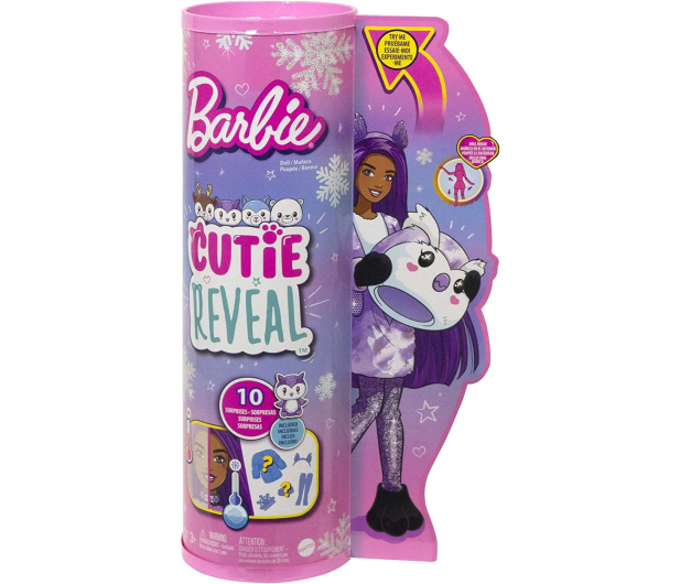 Barbie Cutie Reveal Lalka Sówka Seria 3 Zimowa Kraina - 1051699 - zdjęcie 6