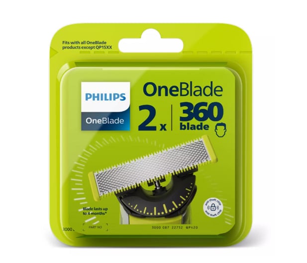 Philips Ostrza wymienne do OneBlade QP420/50 2-pack - 1071502 - zdjęcie