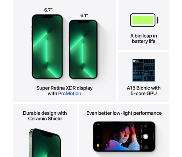 Apple iPhone 13 Pro 1TB Alpine Green - 730543 - zdjęcie 8