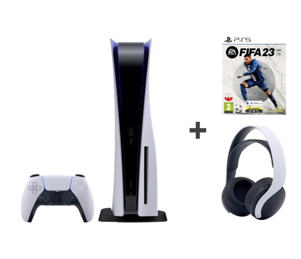 Sony PlayStation 5 + FIFA 23 + Pulse 3D White - 1078037 - zdjęcie