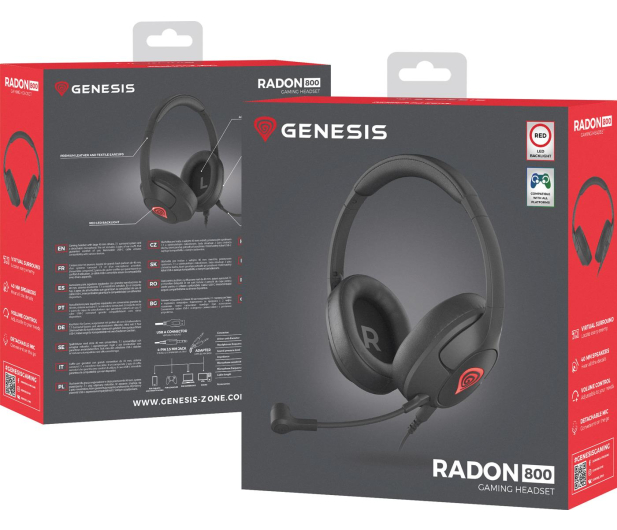 Genesis Radon 800 7.1 USB czarne - 1077606 - zdjęcie 9