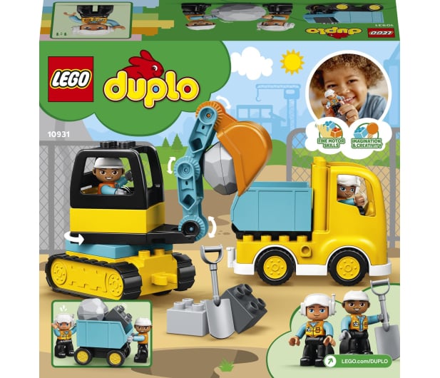 LEGO DUPLO 10931 Ciężarówka i koparka gąsienicowa - 562870 - zdjęcie 8