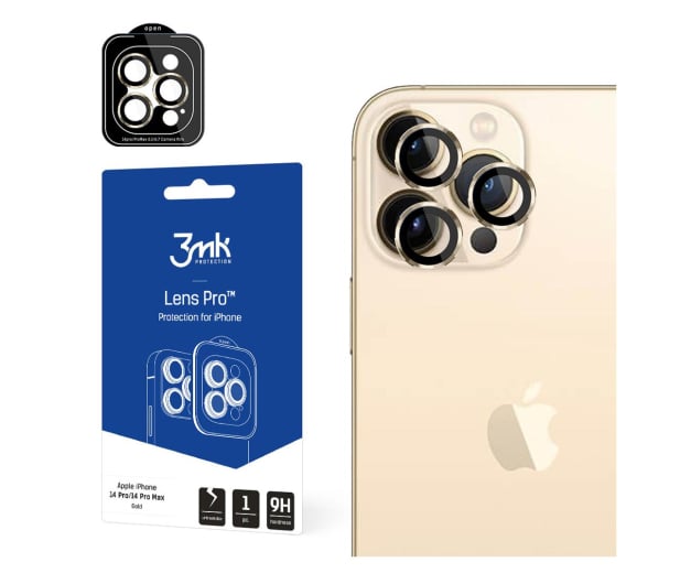 3mk Lens Protection Pro do iPhone 14 Pro/14 Pro Max gold - 1067665 - zdjęcie