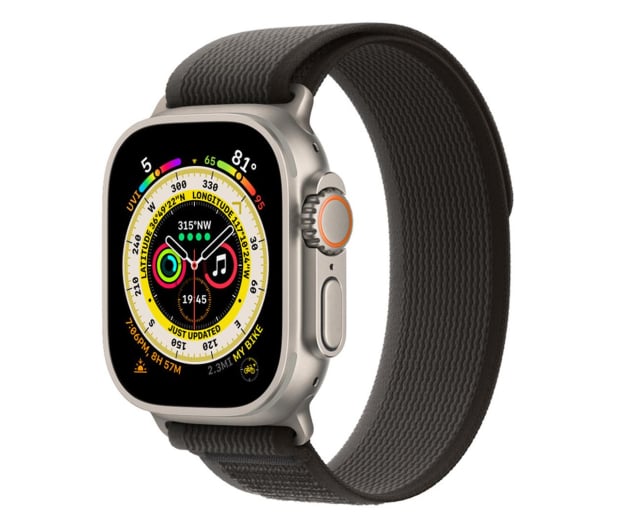 Apple Watch Ultra Titanium/Black Gray Trail Loop S/M LTE - 1071586 - zdjęcie