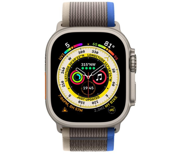 Apple Watch Ultra Titanium/Blue Gray Trail Loop S/M LTE - 1071576 - zdjęcie 3