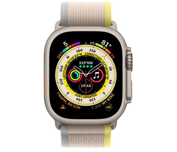 Apple Watch Ultra Titanium/Yellow Beige Trail Loop S/M LTE - 1071574 - zdjęcie 3
