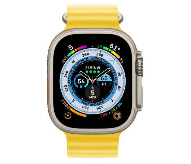Apple Watch Ultra Titanium/Yellow Ocean Band LTE - 1070885 - zdjęcie 3