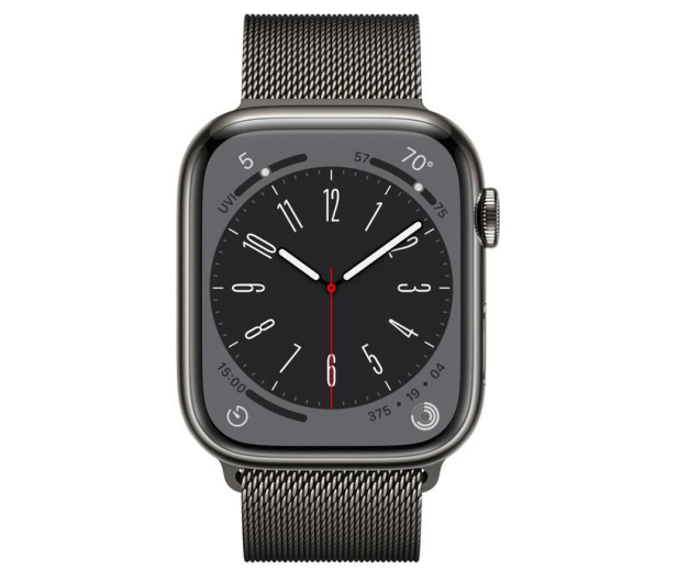 Apple Watch 8 45/Graphite Steel/Graphite Milanese Loop LTE - 1071014 - zdjęcie 2