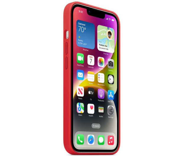 Apple Silikonowe etui z MagSafe iPhone 14 Plus (PRODUCT)RED - 1070994 - zdjęcie 3