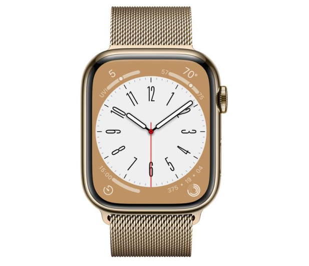 Apple Watch 8 45/Gold Steel Milanese Loop LTE - 1071011 - zdjęcie 2