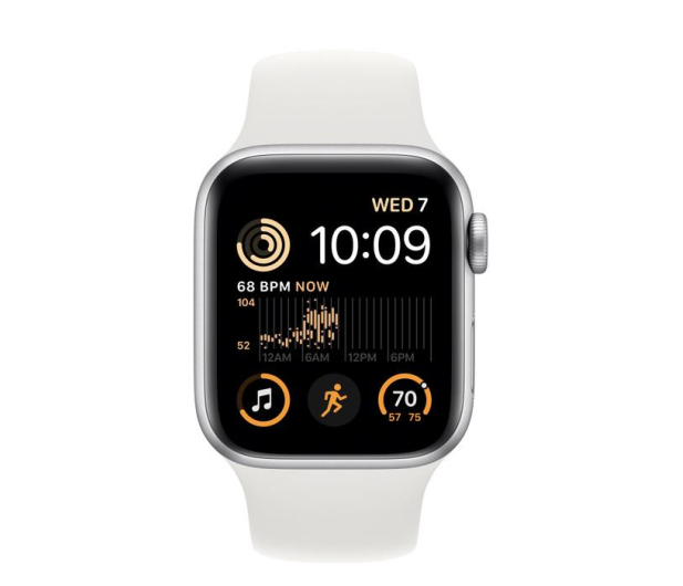 Apple Watch SE 2 40/Silver Aluminum/White Sport GPS - 1071038 - zdjęcie 2