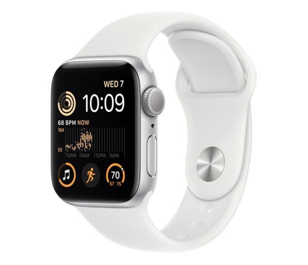 Apple Watch SE 2 40/Silver Aluminum/White Sport GPS - 1071038 - zdjęcie