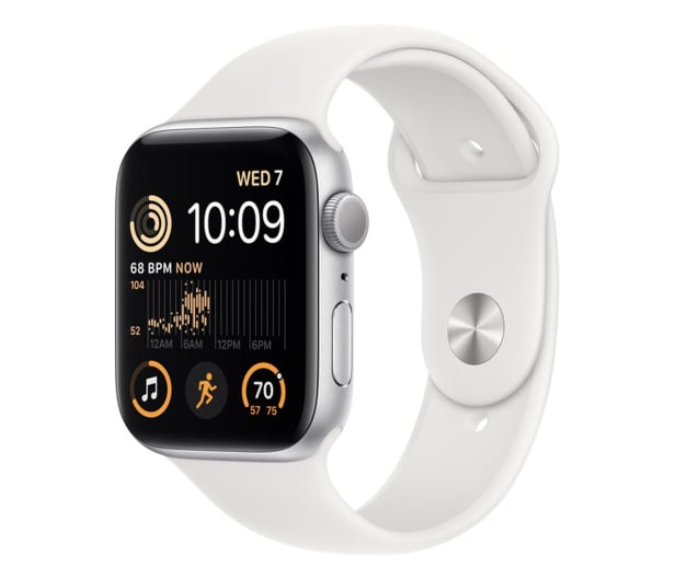 Apple Watch SE 2 44/Silver Aluminum/White Sport GPS - 1071041 - zdjęcie