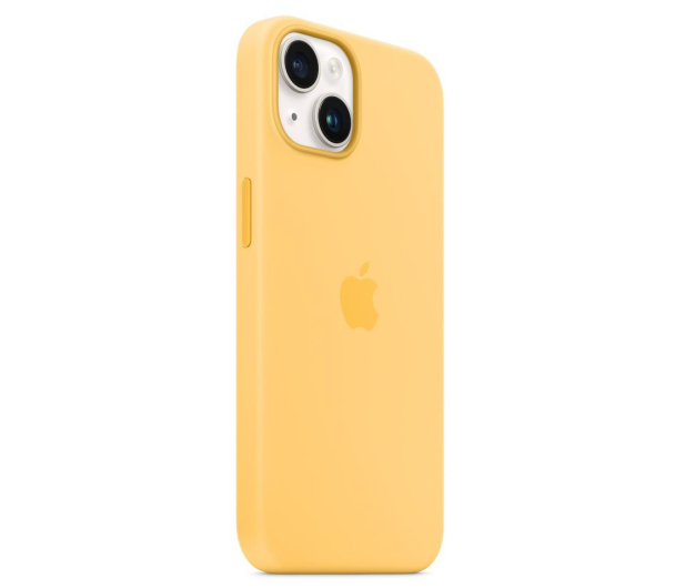 Apple Silikonowe etui z MagSafe iPhone 14 zółte - 1070990 - zdjęcie 2