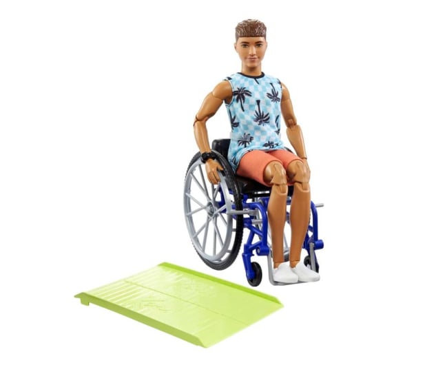 Barbie Fashonistas Ken na wózku Top w palmy - 1107830 - zdjęcie 1