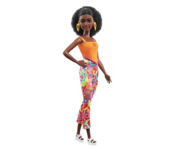 Barbie Fashionistas Lalka Strój retro w kwiaty - 1107824 - zdjęcie