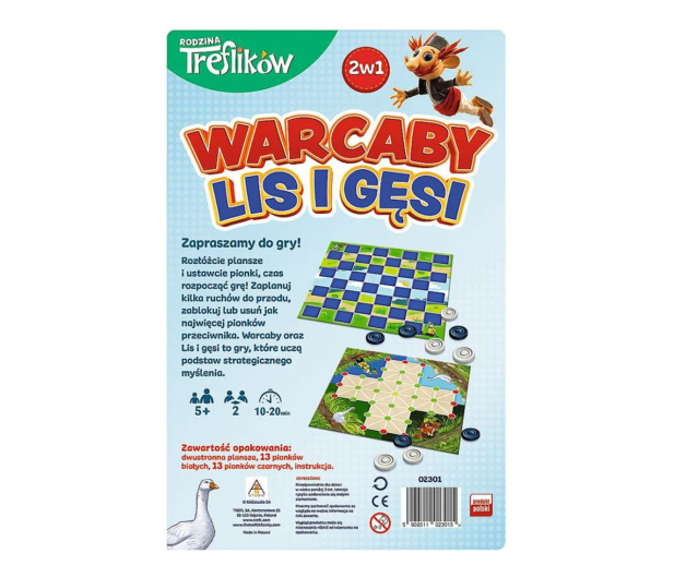 Trefl Warcaby / Lis i Gęsi - Rodzina Treflików - 1071594 - zdjęcie 2