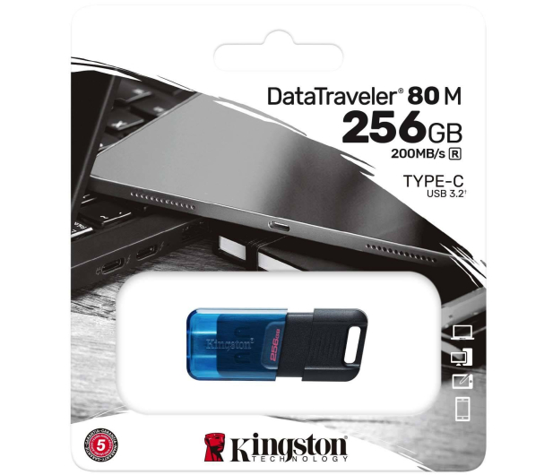Kingston 256GB DataTraveler 80 M USB-C 200MB/s - 1108832 - zdjęcie 3