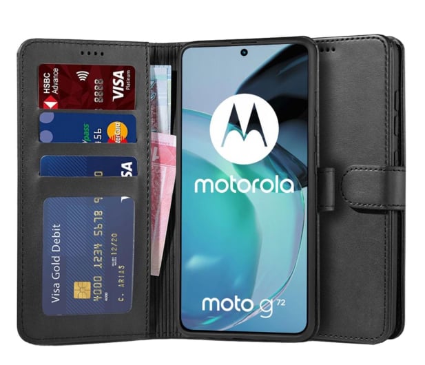 Tech-Protect Wallet do Motorola moto g72 czarny - 1110639 - zdjęcie
