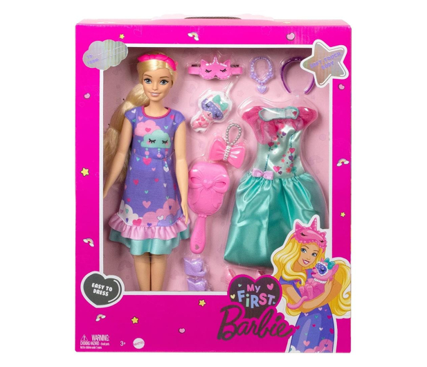 Barbie Moja Pierwsza Barbie Lalka Deluxe „Malibu” Roberts - 1111782 - zdjęcie 3