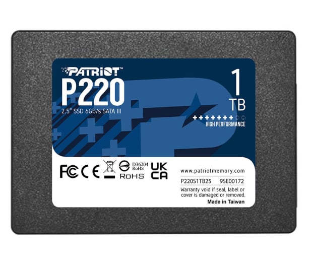 Patriot 1TB 2,5" SATA SSD P220 - 1111811 - zdjęcie