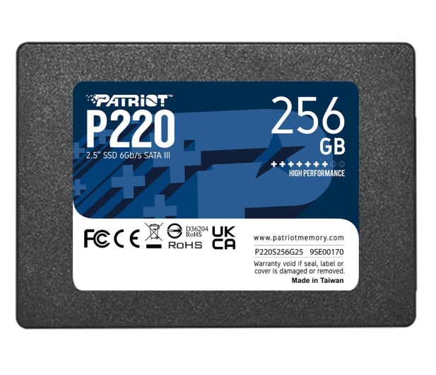 Patriot 256GB 2,5" SATA SSD P220 - 1111809 - zdjęcie