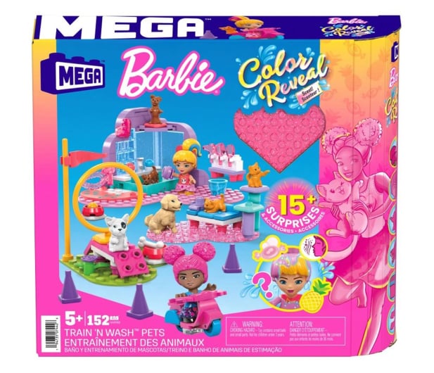 Mega Bloks Barbie Color Reveal Trening i pielęgnacja zwierzątek - 1102911 - zdjęcie 5