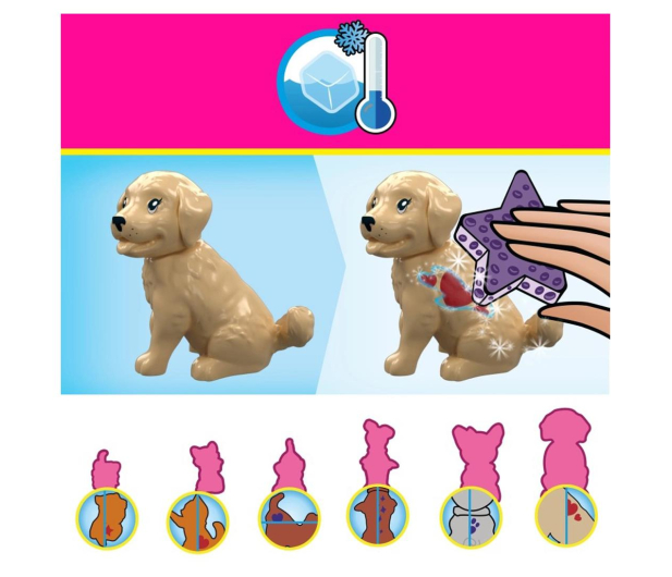 Mega Bloks Barbie Color Reveal Trening i pielęgnacja zwierzątek - 1102911 - zdjęcie 3