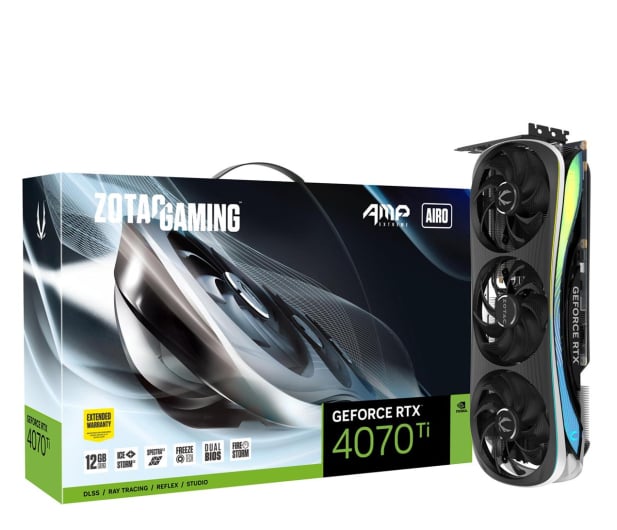 Zotac GeForce RTX 4070 Ti Gaming AMP EXTREME AIRO 12GB GDDR6X - 1101320 - zdjęcie