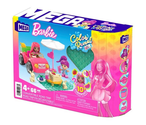 Mega Bloks Barbie Color Reveal Kabriolecik - Wesoła wycieczka - 1102912 - zdjęcie 2