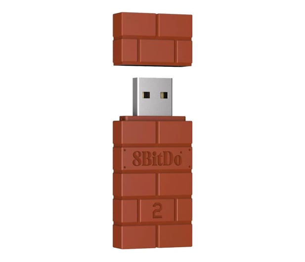8BitDo USB Wireless Adapter 2 - Brown - 1106089 - zdjęcie