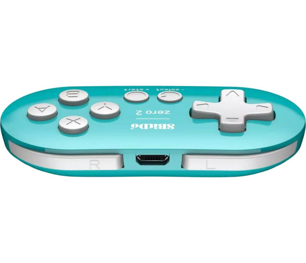 8BitDo Zero 2 Bluetooth Gamepad Mini Controller - Turquoise - 1106092 - zdjęcie 3