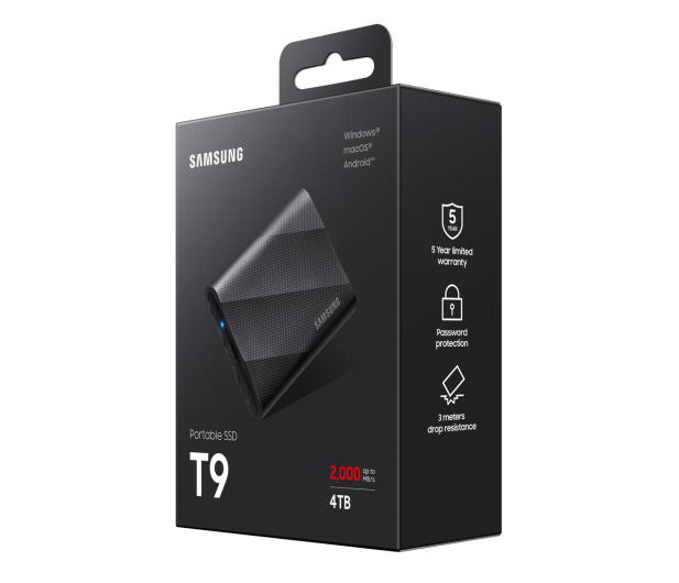 Samsung SSD T9 4TB USB 3.2 Gen 2x2 (20 Gbps) - 1186443 - zdjęcie 8