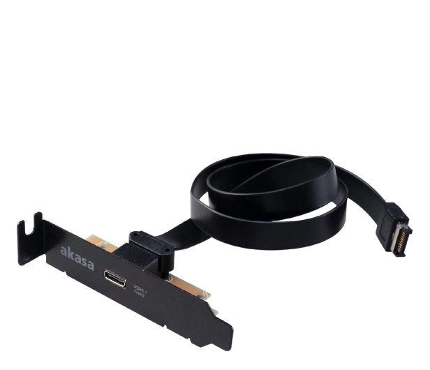 Akasa Low Profile PCI Bracket USB 3.1 Typ C - 1187006 - zdjęcie 2