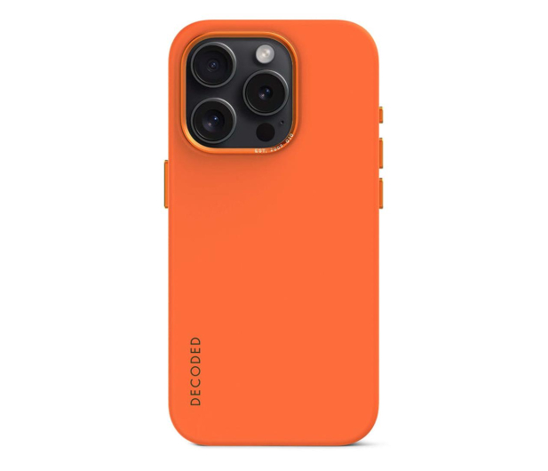 Decoded AntiMicrobial Back Cover do iPhone 15 Pro apricot - 1187237 - zdjęcie