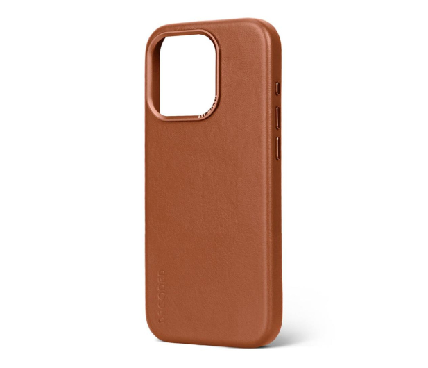 Decoded Leather Back Cover do iPhone 15 Pro tan - 1187373 - zdjęcie 2