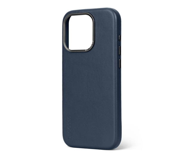 Decoded Leather Back Cover do iPhone 15 Pro true navy - 1187377 - zdjęcie 2