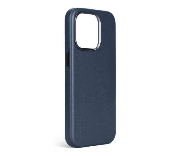 Decoded Leather Back Cover do iPhone 15 Pro true navy - 1187377 - zdjęcie 3