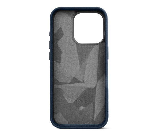 Decoded Leather Back Cover do iPhone 15 Pro true navy - 1187377 - zdjęcie 4