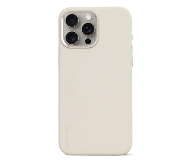 Decoded Leather Back Cover do iPhone 15 Pro Max clay - 1187383 - zdjęcie