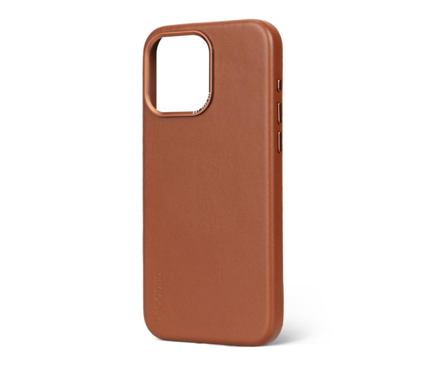 Decoded Leather Back Cover do iPhone 15 Pro Max tan - 1187375 - zdjęcie 2
