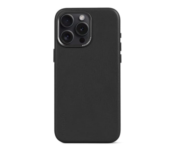 Decoded Leather Back Cover do iPhone 15 Pro Max black - 1187388 - zdjęcie