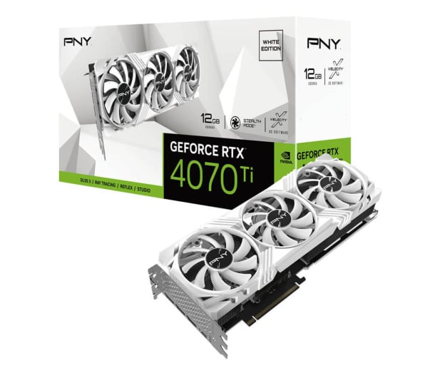 PNY GeForce RTX 4070Ti LED Verto White Edition 12GB GDDR6X - 1190298 - zdjęcie