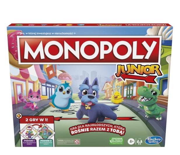 Hasbro Monopoly Junior 2w1 - 1191715 - zdjęcie