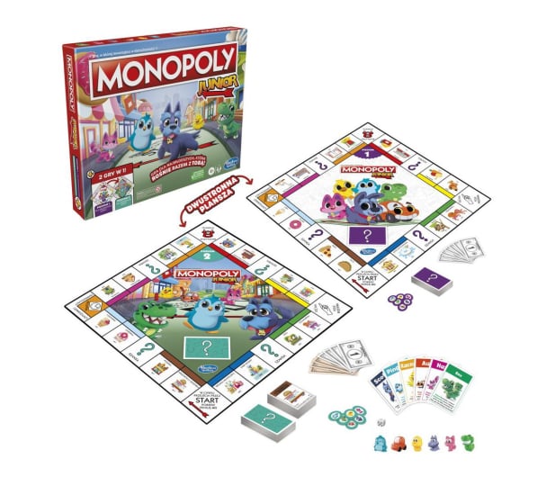 Hasbro Monopoly Junior 2w1 - 1191715 - zdjęcie 2