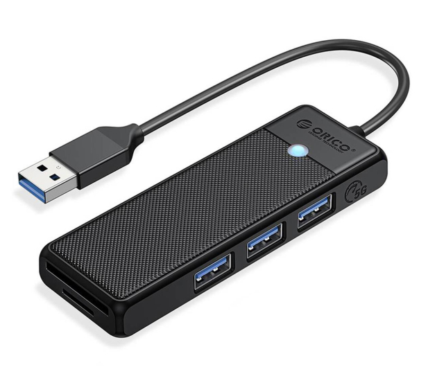 Orico USB-A - 3x USB-A, czytnik kart - 1190072 - zdjęcie