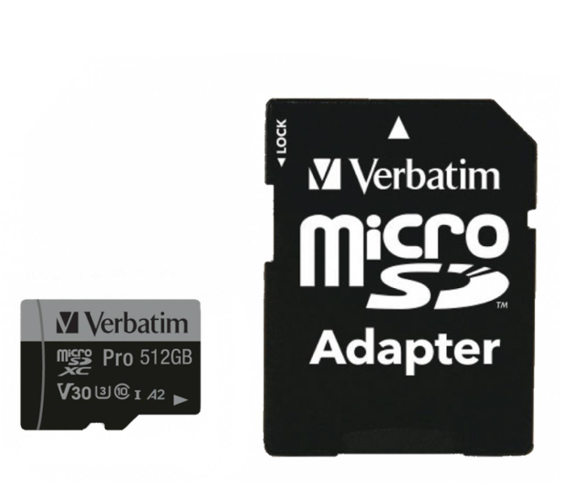 Verbatim 512GB microSDXC Pro 90MB/s - 1189576 - zdjęcie