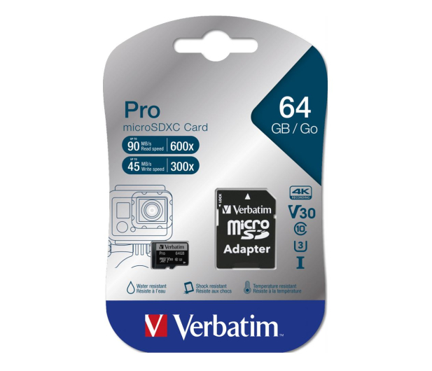 Verbatim 64GB microSDXC Pro 90MB/s - 1189572 - zdjęcie 2